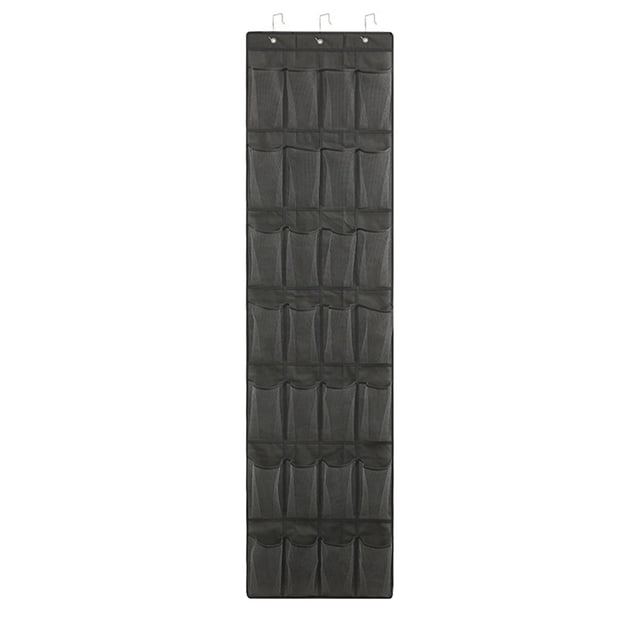 MYG Organiseur de Chaussures Suspendu sur Porte 24/28 Poches Rangement Crochet Économiseur d'Espace
