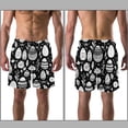 thumbnail image 3 of luoweisi Men's Beach Shorts Quick Dry Swim Trunks with Mesh Lining Easter Egg L, 3 of 5