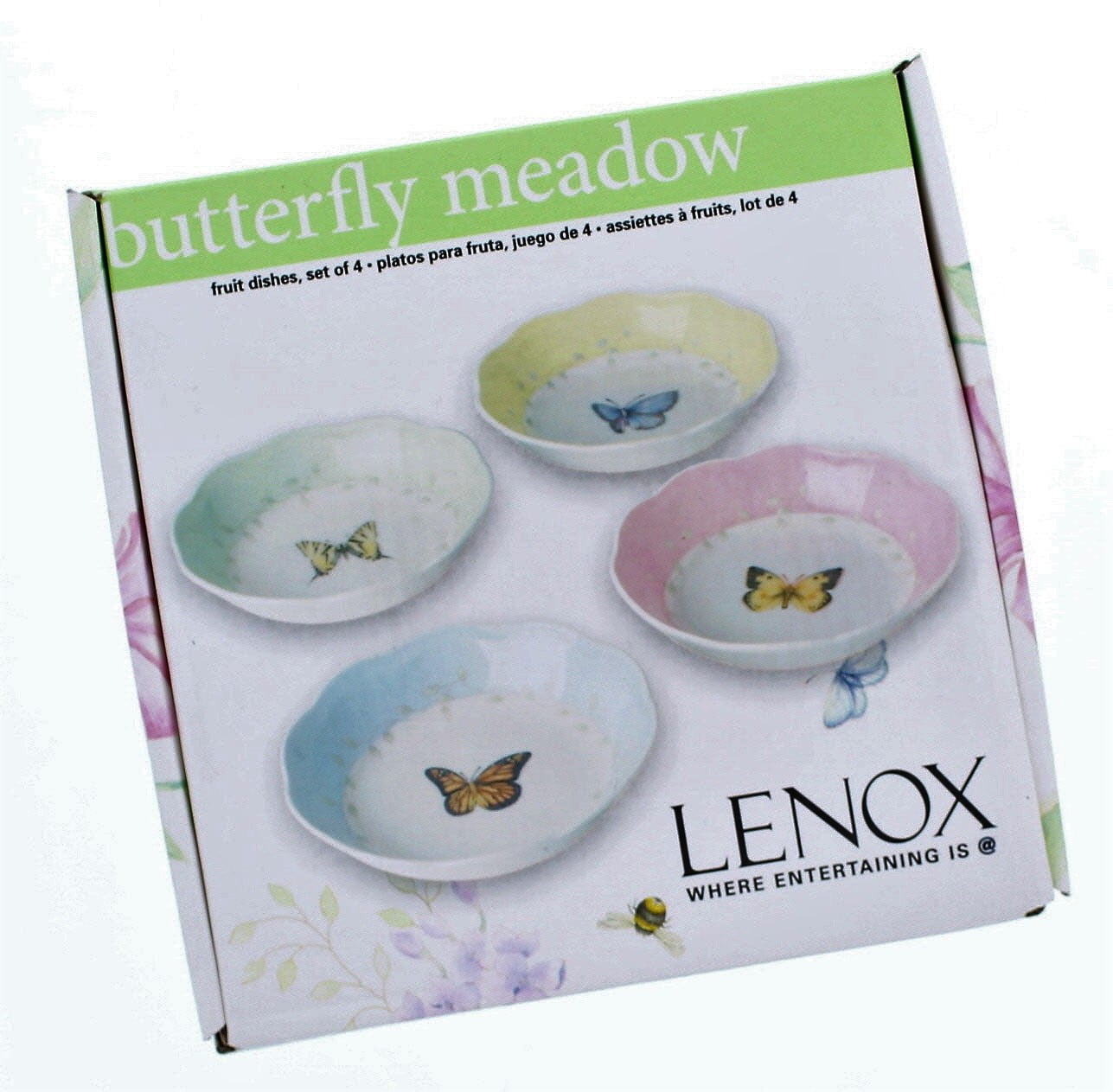 LENOX Fruit Dishes Set of 4 (Butterfly Meadow)