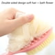 thumbnail image 5 of Cepillo de baño de doble cara, cepillo de baño de mango largo, cepillo de baño de pelo suave, cepillo de baño dos en uno, cepillo para frotar la espalda, 5 of 6