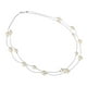 thumbnail image 3 of Collar de gargantilla de perlas de doble cadena larga elegante de moda para mujer suéter camisa Plata Hugo Collar de perlas de cadena doble, 3 of 10