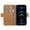Antique Camel, variant on iPhone 13 Pro Flip Cover Full Grain Leather Wallet Case with Kickstand Feature