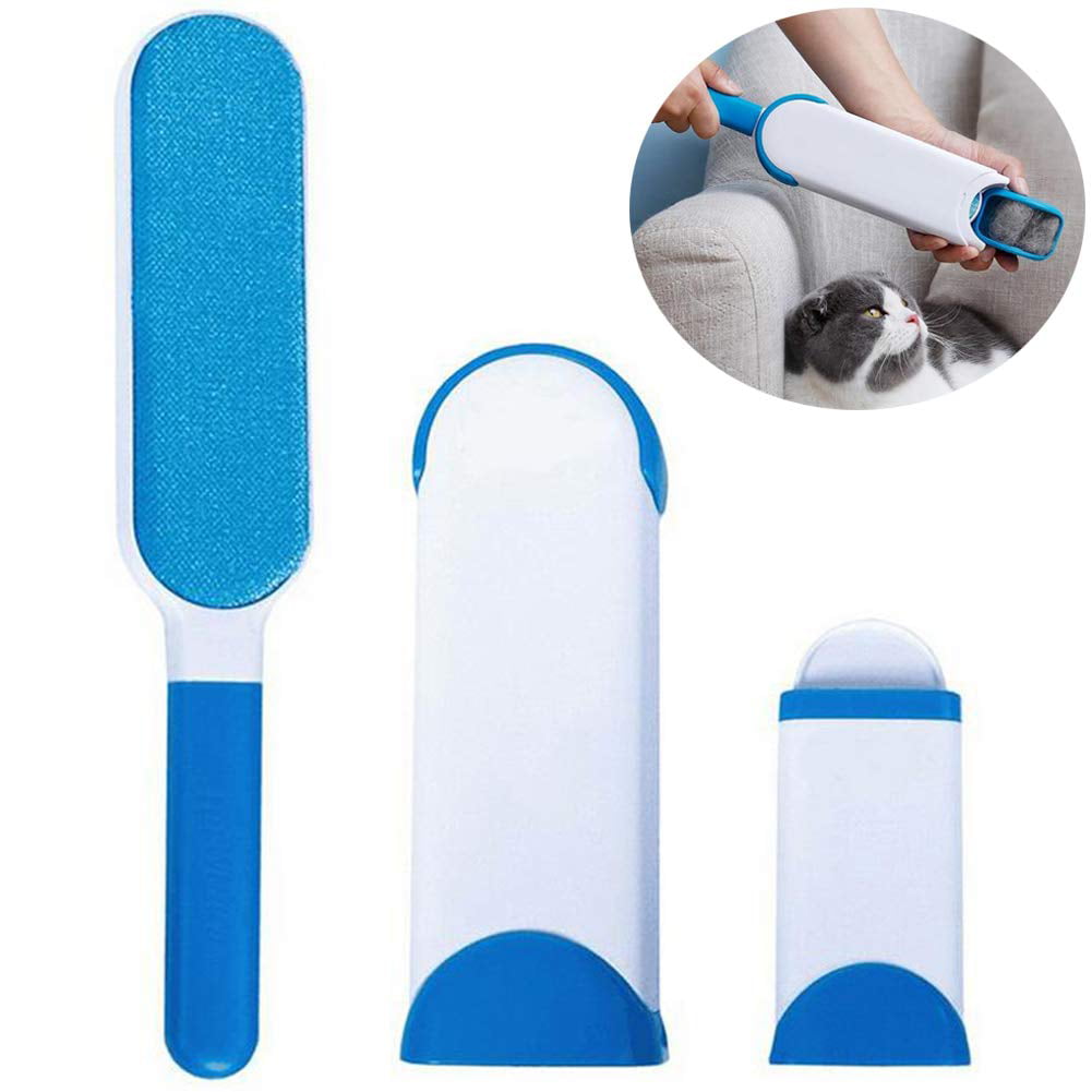 Pet Hair Fur Lint Remover Wizard Magic Clothes Fabric Cleaning Brush Travel Size 