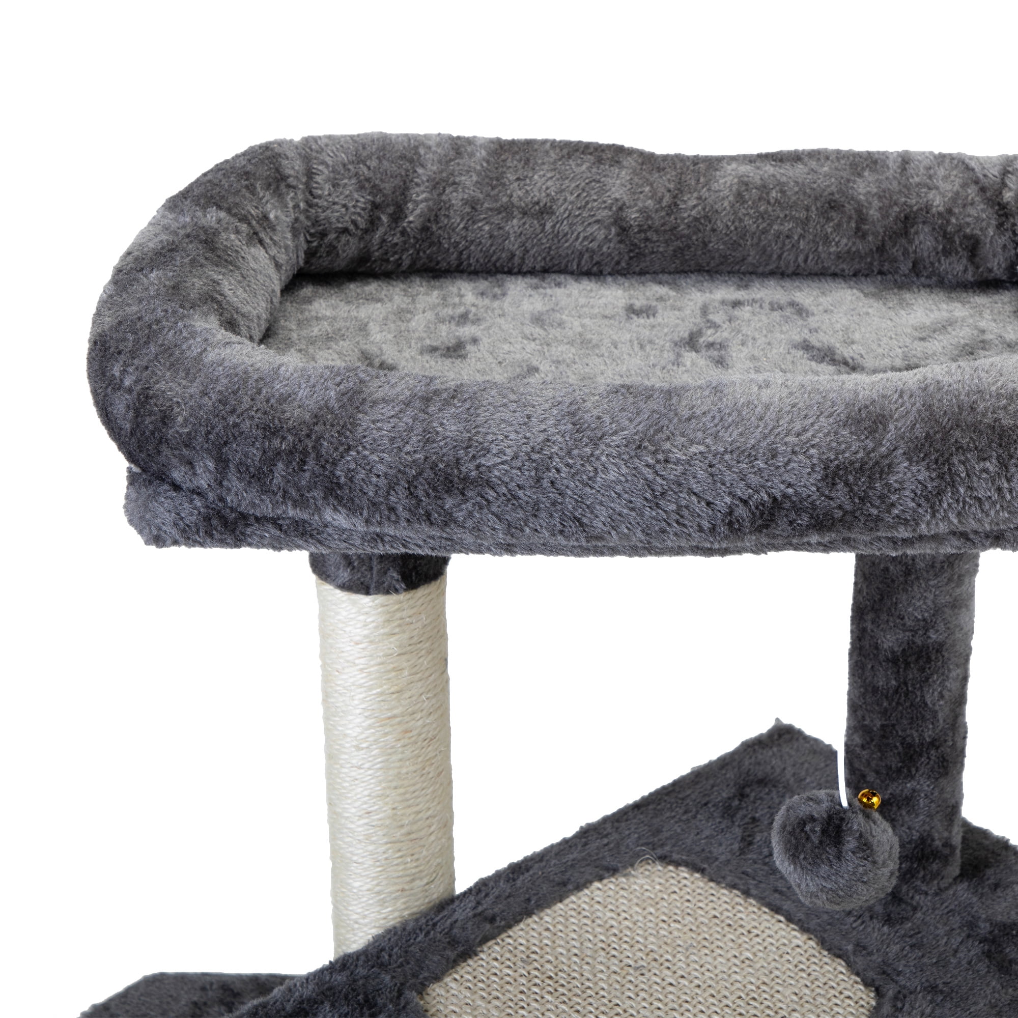 Kepooman Cat Tree Cat Tower Cat Condo Sisal Scratching Posts with Jump Platform Cat Furniture Activity Center Play House, Light Gray Kepooman Cat Tree Cat Tower Cat Condo Sisal Scratching Posts with Jump Platform Cat Furniture Activity Center Play House, Light Gray