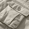 thumbnail image 6 of Coorders George Men’Cargo Shorts with Pockets, Fashion Mens Shorts Clearance, Beige, M, 6 of 8