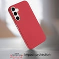 thumbnail image 2 of For Samsung A17 5G Classy Slick Chromed Around Hybrid Case Cover - Red, 2 of 3