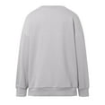 thumbnail image 4 of Hauaitttt Womens Oversized Sweatshirts Crewneck Long Sleeve Tops Pullover Fall and Winter Fashion Clothes with Pocket Large Light Athlete Wear Women Athletic Wear Jackets Cans Old School Leggings, 4 of 5