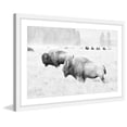 thumbnail image 3 of Marmont Hill "Buffalos Two" Framed Painting Print, 3 of 5