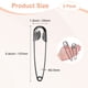 thumbnail image 3 of Uxcell 2-Pack Large Safety Pin, 8.4 In(137mm) Zinc Alloy Heavy Brooch Pin for Sewing ClothesDecorative Safety Pins [Negro], 3 of 7