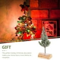thumbnail image 6 of OUNONA 1Set Mini Artificial Snow Frost Trees 12x8x30cm White For Christmas 1Set, 6 of 8