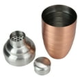 thumbnail image 2 of Avon Copper Finished Ribbed Stainless Steel Martini Cocktail Shaker 17oz, 2 of 4