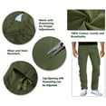 thumbnail image 4 of TRGPSG Men's Wild Relaxed Fit Cargo Pants with 9 Pockets(No Belt),Arnygreen 32x31, 4 of 8