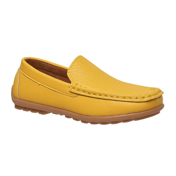 coXist Kids Toddlers Boys Girls Leather Slip On Loafers Moccasin Boat Dress Shoes