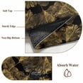 thumbnail image 6 of 2'x6' Rug Runners for Hallways Kitchen, Yellow Black Leaves Non Slip Entryway Beside Floor Carpet Runner, Vintage Abstract Art Botanical Washable Laundry Room Bedroom Throw Rugs Mat for Family Pet, 6 of 8