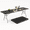 Black, variant on OROFULL 34" Square Folding Table, Heavy Duty Foldable Portable Table for Indoor Outdoor Party Wedding Camping Office, White