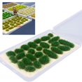thumbnail image 3 of pitrice 25x Simulation Cluster Green Grass for Train Scenery Decor Accessory Dark Green 6mm 1Set, 3 of 6