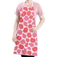 thumbnail image 5 of Pioneer Flower Floral Print Pattern Apron-Garden Aprons for Women with Pockets-Cotton Linen Waterproof Kitchen Cooking Gardening Aprons Adjustable for Kitchen,Cooking,BBQ and Salon 33x27 Inch, 5 of 7