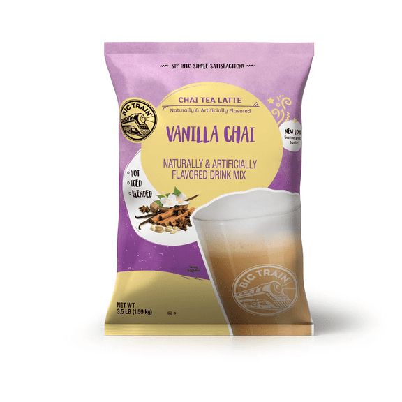Big Train Vanilla Chai Tea Latte Mix cs 4/3.5 lb