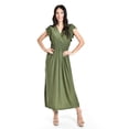 thumbnail image 1 of Vestido Largo Roman Fashion Juvenil 9940-SO Verde Militar, 1 of 5