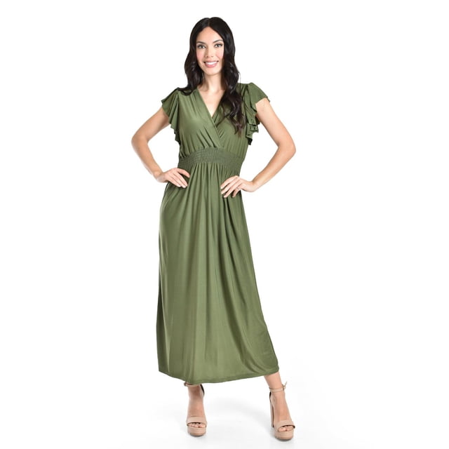 Vestido Largo Roman Fashion Juvenil 9940-SO Verde Militar