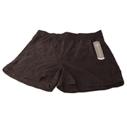 Daisy Fuentes Womens Mesh Short Perforated Black Size M