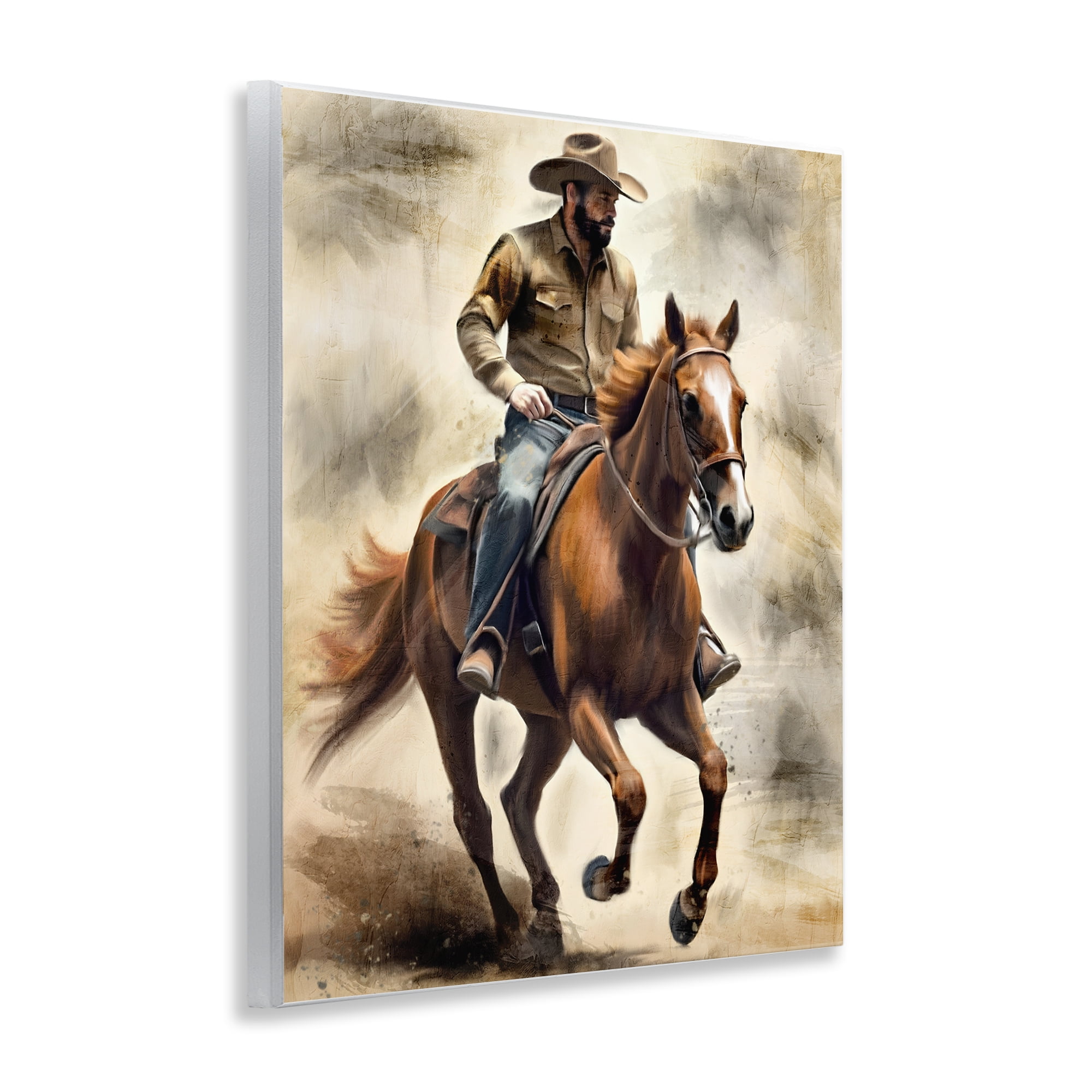 Stupell Industries Gallop Horse & Cowboy Wall Plaque Art, design by Kim Allen