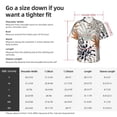 thumbnail image 3 of Cauagu Tropical Leaves Print Hawaiian Shirt for Men,Casual Short Sleeve Button Down Shirts Summer Beach Men's Regular-Fit Short-Sleeve Print Shirt -, 3 of 6