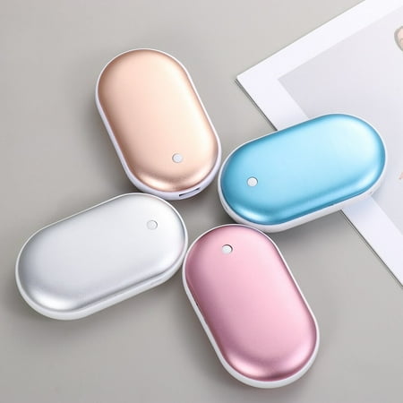 Hand Warmer Rechargeable , Electric Handwarmer with 12Hrs Long Lasting Heating, Double-Sided Heating & Quick Charge, Portable Pocket Hand Warmer & Powerbank for Outdoor, Golf, Raynauds