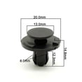 thumbnail image 5 of Speravity 50 Pieces Mixed Auto Fastener Clip Body Rivet Retainer Car Decorative Panel Trim Kit Mudguard Clips Pin Door for Accessories Type3 NO3, 5 of 5