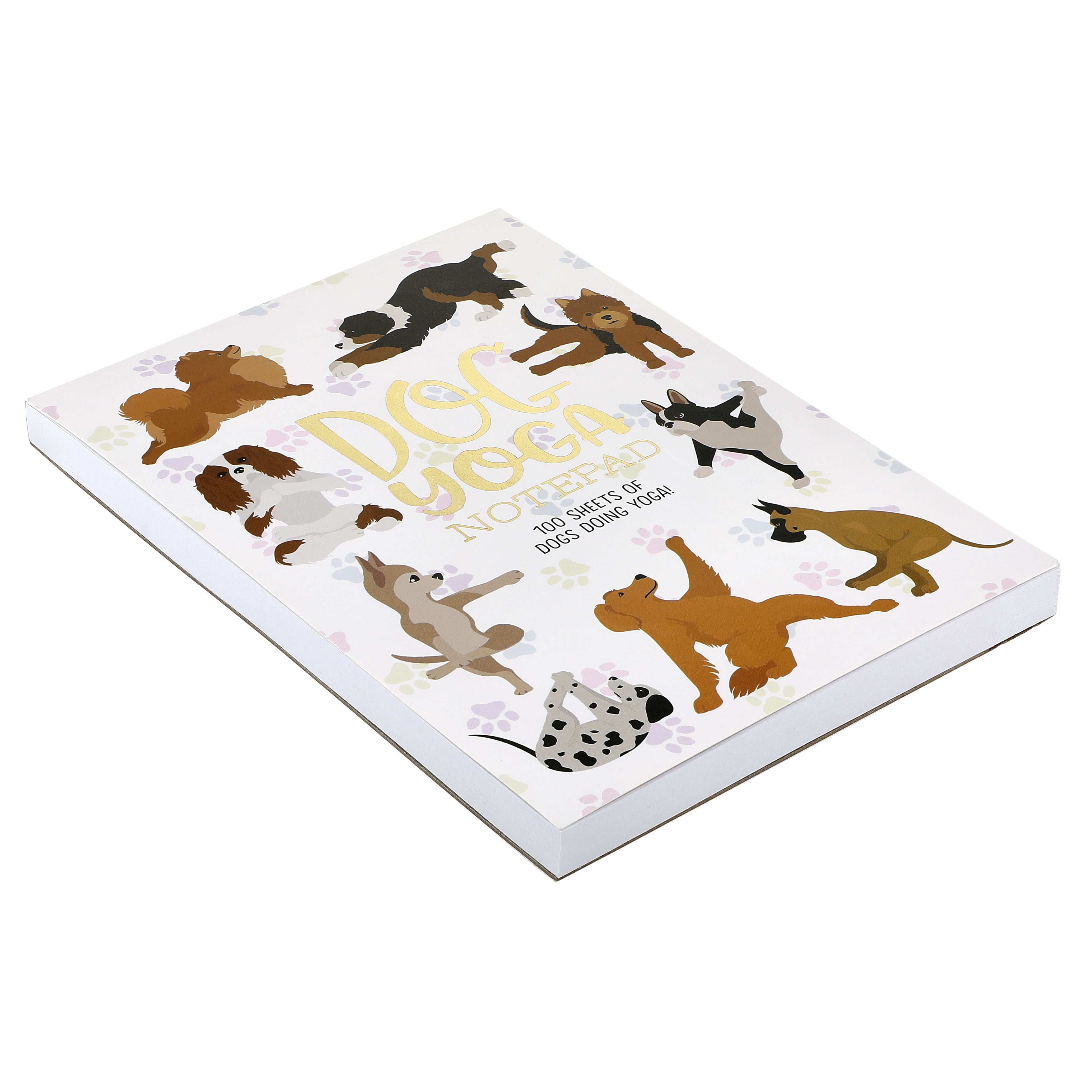 (2 pack) Sunshine & Sage Dog Lovers Yoga Journal with 100 Sheets Narrow Ruled - Decorative Writing Pad