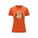 thumbnail image 2 of Playera Blusa De Capybara Con Paliacate Diseño Divertido Ropa Para Mujer Capibara Color Anaranjado Talla Grande Marca Emil SaEs, 2 of 4