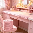 thumbnail image 3 of Topukaiba W-Shape Foam Edge Protector, 6.5FT Baby Proofing Corner Guard with Adhesive Tape for Furniture Wall Fireplace Table Stair Door, Protector & Desk,Pink,78.7x7.8in, 3 of 6