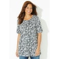 thumbnail image 2 of Catherines Women's Plus Size Easy Fit Short Sleeve Scoopneck Tunic, 2 of 3