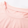 thumbnail image 5 of Razzly Women's T-Shirts Short Sleeve Knotted Hem Casual Tops Ideal for Everyday Wear in Spring and Summer Fashion(Pink,S), 5 of 7