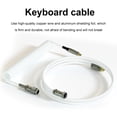 thumbnail image 3 of Cable de datos de teclado en espiral de 1,5 m tipo C a cable de teclado USB para computadora de escritorio Hugtrwg Nuevos Originales, 3 of 7