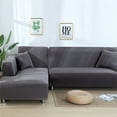 thumbnail image 5 of Ludlz Sofa Cover Reusable High Elasticity Solid Color Wide Application Couch Protector Daily Use, 5 of 8