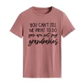 thumbnail image 1 of Camisa informal holgada de manga corta con letras negras para mujer: camiseta de moda y cómoda con letras en oro rosa, 1 of 5