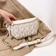 thumbnail image 4 of Bolsa Moda mujer hombro cintura PU cuero color sólido Fanny pecho (blanco) Likrtyny Para Estrenar, 4 of 9