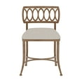 thumbnail image 2 of Hillsdale Furniture Canal Street Metal Vanity Stool Gold Bronze, 2 of 14