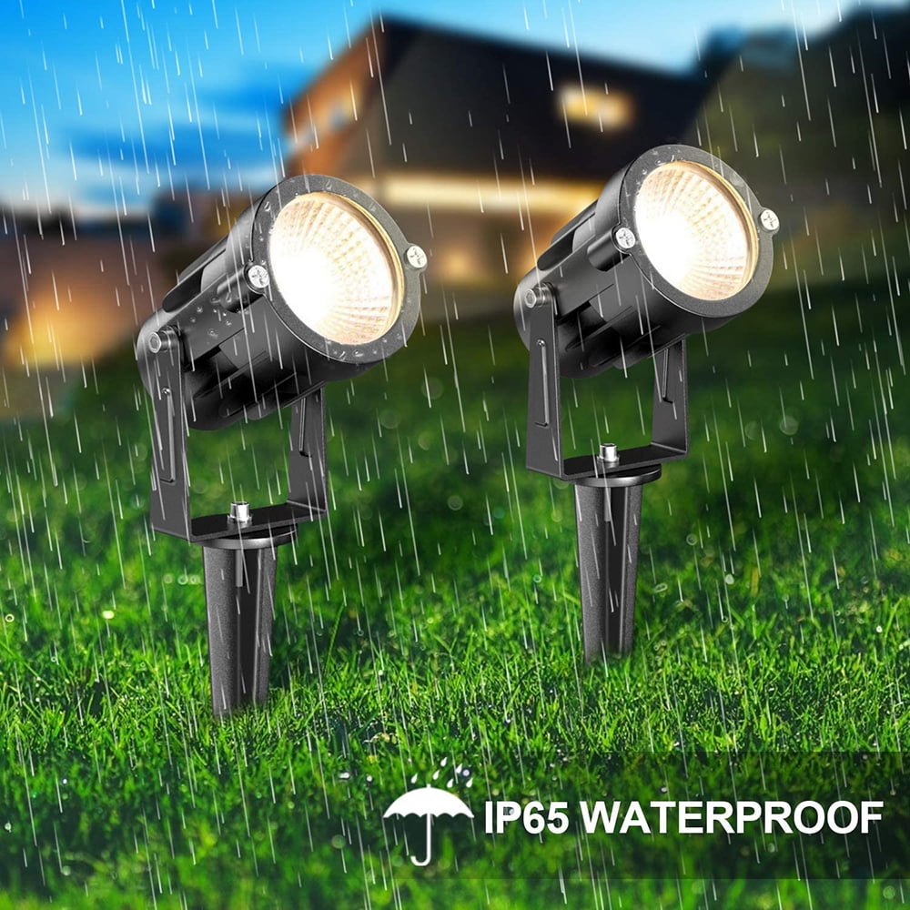 DONGPAI LED Spotlights Outdoor, 16 Color Changing RGB Solar Landscape Path Lights, IP65 Waterproof Outdoor Flood Light with Remote Control for Garden Pathway Yard