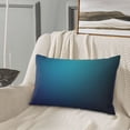 thumbnail image 5 of Goofa Blue and Teal Gradient Pattern Pillow Case – Plush & Soft Cushion Cover, Hypoallergenic Throw Pillow Case for Comfortable Sleep with Envelope Closure-14"x20", 5 of 6