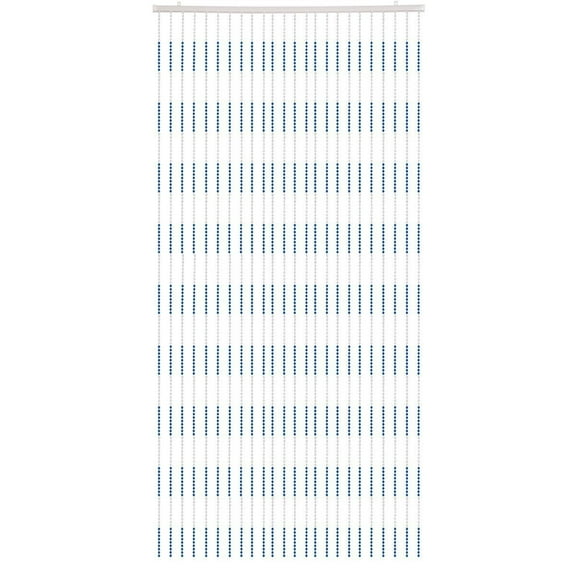 THY COLLECTIBLES Beautiful Home Decor Acrylic Beaded Curtain Door Screen Divider - Acrylic Blue & Crystal Clear Buttons