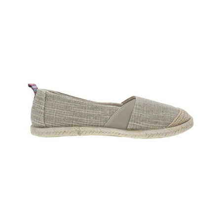 

SUGAR Womens Gray Gliter Round Toe Slip On Espadrille Shoes 11