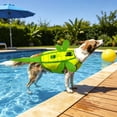 thumbnail image 5 of Dragonfly Shape Dog Swimming Vest with Traction Handle, Adjustable Padded Flotation Life Jacket for Pool Beach Boating, Medium 15-22 lb, 5 of 6