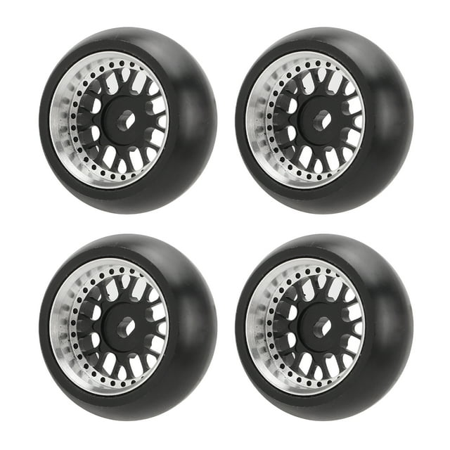 RC Drift Tire, Powerful Cushioning 1/28 RC Tire High Wear Resistance For Rough Road Black