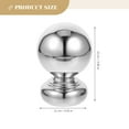 thumbnail image 4 of CATIEBYE Silver Decorative Fence Ball Finials Metal Garden Fence Post Toppers, 4 of 6