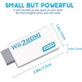 thumbnail image 4 of 2 in 1 Accessories Bundle Kits for Wii, Wired  Ray Sensor Bar and Wii to hdmi Converter Compatible with  Wii, 4 of 6
