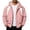 Pink, variant on longantii Men's Waterproof Jackets Cozy Windbreaker Turndown Collar Rain Coat Long Sleeve Hooded Coat Relaxed Fit Spring Fall Fishing Streetwear Gray M