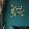 thumbnail image 5 of Ramadan Kareem Stickers Decorations Wall Eid Mubarak For Home Eid Al Adha Moon And Star Decal Islamic Mirror Decor Sign Clings Bedroom Front Room Crescent Crystals Art, 5 of 7