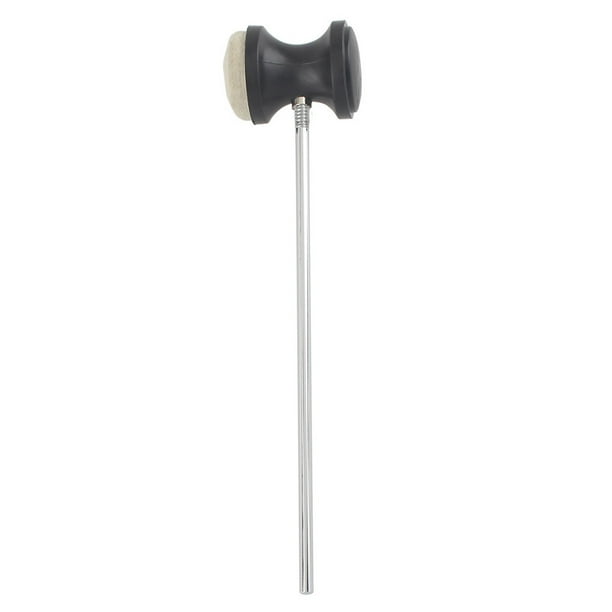 Naiovety Kick Hammers Pedal de pie Mano de obra de fieltro para principiantes Batidor de acero inoxidable a prueba de herrumbre Mazo Artesanía Piezas de Accesorios para instrumentos musicales Naiovety OD028479-00